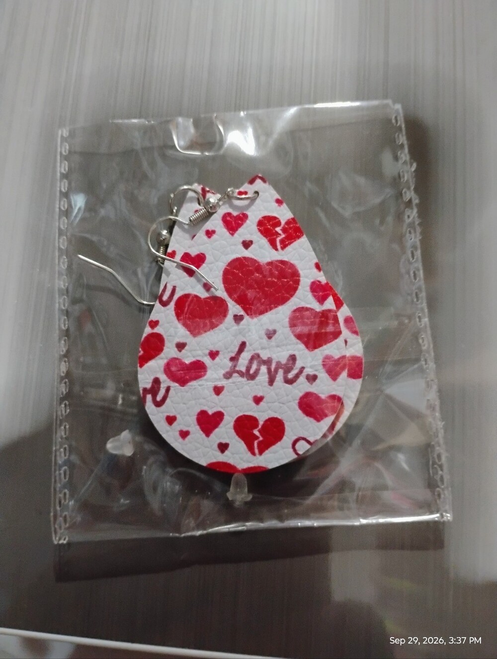 ❣️Love Heart Pattern Teardrop Earrings